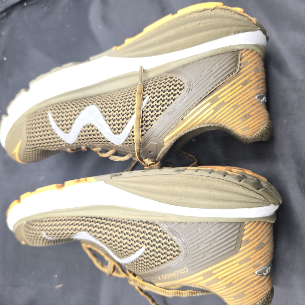 MBT Men's Boots in Olive and‎ Orange